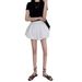 Women's Wide Leg Pants Casual Elastic Waistband Slimming Loose Fitting Tulip Shaped Pumpkin Lantern Style Shorts for Summer 2024_ecoleips.com