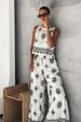 Women's Clothing Fashion Women's Casual Printed Sleeveless Tops Wide Leg Pants Suits For Women_ecoleips.com