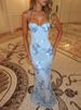 Mozision Spaghetti Strap Backless Sexy Maxi Dress Women Gown Floral Ribbon Applique Sleeveless Bodycon Evening Club Party Dress_ecoleips.com