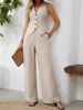 Women's Clothing New Fashion Vest Trousers Collage Stitching Leisure Suit_ecoleips.com
