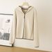 It's As A Small Down Jacket! And Not Bulky! Women's Thickened Warm Hooded Sweatshirt With Fleece Lining, Slimming Effect_ecoleips.com