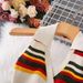 Summer New Style Polo Neck Halter Striped Backless Knitted Dress Slim Fit Women's Dress_ecoleips.com