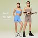 Drop Shipping Available For Spring/summer Style, No T Stitch, Parallel Crotch Yoga Shorts, Running, Fitness, High Waisted, Hip Lifting Sports Shorts._ecoleips.com