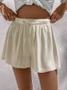 Women's High Waist Drawstring Casual Shorts For Commuting Daily Wear And Home Loungewear_ecoleips.com