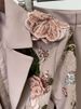 K New Fashion Heavy Industry Nail Bead 3D Flower Jacket, Wide Leg Pants Set, Two Piece Set_ecoleips.com