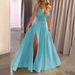 Cross-border Fashion Foreign Trade Women's Clothing 2025 Summer Strapless V-neck Backless Long Dress Sleeveless_ecoleips.com