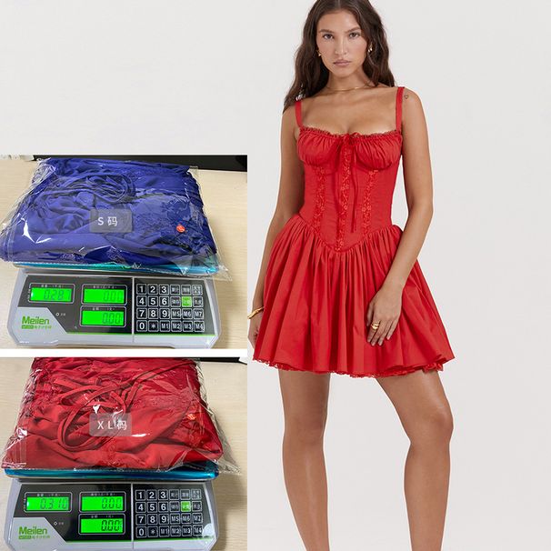 Cross-Border 2025 Spring Summer New European And American Sexy Women's Lace Patchwork Waist-Cinching Camisole_ecoleips.com