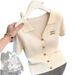 plus Size Women's Classic Collar Polo Shirt Loose Fit Breathable Bamboo Viscose Blended T-Shirt_ecoleips.com