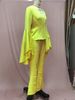 Elegant Women's Spring Blazer & Flared Pants Set – High Waist, Flowy Hem, Chic Office & Casual Outfit_ecoleips.com