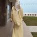 Modest Set Elegant Women's Loose Fitting Long Sleeved Dress Set Comfortable Feminine Style For Summer_ecoleips.com