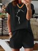 Women’s 2 Piece Outfit Set – Oversized Graphic T-Shirt And Biker Shorts Matching Set, Casual Summer Lounge Tracksuit For Daily Wear-301_ecoleips.com