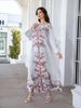 Cross-Border Muslim Women's Long Robe, Elegant Print Beaded Dress, Export Abaya, Stylish And Comfortable, Perfect For Special Occasions_ecoleips.com