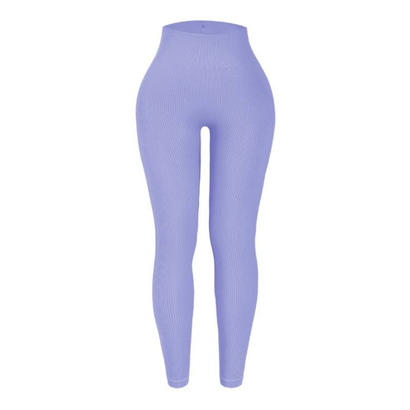 Women's Clothing Hip Fitness Pants Running Base Sports Tight Pants Solid Color Hip High Waist Elastic Yoga Pants_ecoleips.com