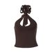 European American Women's Summer Fashion Tie-Up Inner Layer Hollowed out Vest Sexy Girl Design Tank Top Wholesale_ecoleips.com