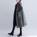 Women's Houndstooth Wool Coat - Thickened Winter Trench Coat With Hood For Office & Casual Outfits_ecoleips.com
