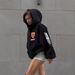 Women's Clothing Fashion New Zipper Hooded Sweatshirt For Women Trendy Brand Logo Letter Print Oversize Jacket Autumn And Winter Style_ecoleips.com