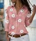 Women's Clothing A Large Number Of Ready Made New Lapel Long Sleeved Flower Printed Shirts Stylish And Slim Fitting Shirts_ecoleips.com