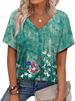 Alaroo Womens Summer Tops 2026 V Neck Short Sleeve Shirts Trendy Dressy Casual Vacation Outfits Printed_ecoleips.com