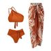 Women's Clothing Three Piece Bikini Swimsuit Female Bikini Split Chiffon Long Skirt Swimsuit Suit_ecoleips.com