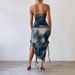 Women's Clothing Pleated Sexy Slit Tube Top Dress_ecoleips.com