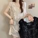 2025 New Loose Strap Hollow Out Sexy Plus Sleeveless Tank Summer Lace Large Size Women's Top_ecoleips.com