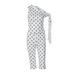 European And American Women's Clothing 2025 Winter New Fashion Asymmetrical Shoulder Strap Polka Dot Tank Top Slim Fit_ecoleips.com