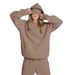 Cozy Hooded Sweatshirt With Built-in Sleep Mask | Long Sleeve Pullover For Men & Women | Warm & Comfortable Loungewear | Solid Color Casual Wear_ecoleips.com