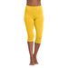 Women's Mid-Waist Slim Fit Yoga Pants 7/8 Length Hip Lifting Casual Leggings European American Style Polyester Spring/Autumn Summer_ecoleips.com
