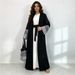 Cross Border Fashion Printed Patchwork Cardigan Robe With Bag 1452_ecoleips.com
