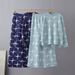 Women's Jacquard Knitted Two Piece Set round Neck Autumn Winter Fashionable And Versatile Cross Border European American Style_ecoleips.com
