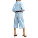 Women's Retro Wide Leg Jeans Y2 Style Bermuda Straight Leg Mid Length Pants Versatile Slimming_ecoleips.com
