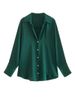 Verve New Autumn Women's Fashion Versatile Satin Texture Draped Long Sleeve Shirt For Women2197745_ecoleips.com