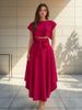 Women's Clothing Lace-Up Waist Slimming Dress Set – Elegant Spring Outfit With Flattering Fit"_ecoleips.com