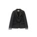 ng2510292 Jiangzuo Elegant Online Gray Loose High-End Casual Small Patchwork Mesh Blazer Jacket For Women 1769_ecoleips.com
