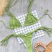 Women's Clothing Solid Color Multi String Sexy Backless Bikini Split Swimsuit Female_ecoleips.com