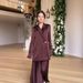 Elegant Commuter Suit Jacket with Pleated Skirt for Women New Style Middle Eastern Arabian Fashion in Stock_ecoleips.com