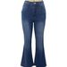 Women's High Waist Flared Jeans – Vintage Embroidered Denim Pants With Stretch For A Retro & Slim Fit_ecoleips.com