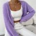 Women's Clothing Autumn And Winter New Loose Versatile Plush Short Knitted Cardigan Small Jacket_ecoleips.com