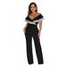 Women’s Clothing Fashion Women's Sleeveless Deep V Jumpsuit Solid Color New_ecoleips.com