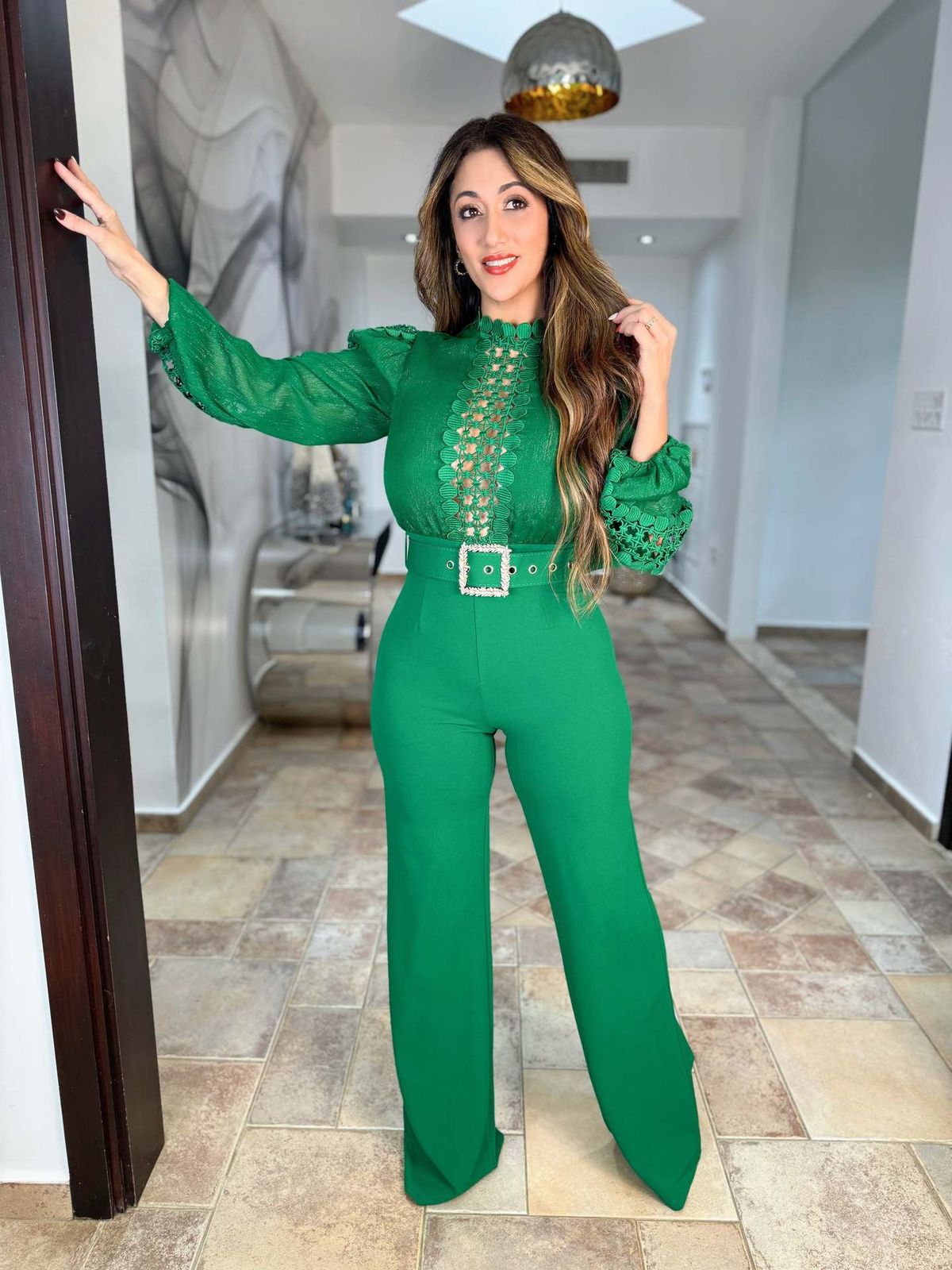 Women's Elegant Unique Lace Up Wide Leg Jumpsuit Clothing Source_ecoleips.com
