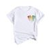 European And American Cross-border Foreign Trade Clothing, Heart Paw Print Round Neck Printed Women's Short-sleeve_ecoleips.com
