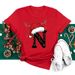 European And American Cross-border Foreign Trade Women's Clothing Christmas Letter Print Round Neck Short-sleeve T-shirt_ecoleips.com