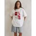 Pure Cotton Mid-Length Half-Sleeve T-Shirt For Women, Summer New European And American Style, Loose Fit, Versatile,_ecoleips.com