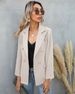 2025s Women's Spring And Autumn Lapel Button Up Small Suit Long Sleeved Jacket_ecoleips.com