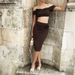 Summer New Women's 3D Floral Slim Fit Strapless Vest Bodycon Skirt INS Style Solid Color Sexy Clothing_ecoleips.com