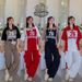 Women's American Style Street Style Cargo Pants Set Summer Fashion Sweet Cool Short Sleeved T-Shirt Red Casual Pants Two Piece Set_ecoleips.com