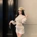 French Court-style Stand-collar Long-sleeve Shirt For Women, Autumn Ruffled Slim-fit Chiffon Blouse, Gentle Style_ecoleips.com