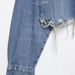 Distressed Denim Shirt Jacket For Women - Stylish Cropped Casual Top With Ripped Details (XS/S/M/L, Blue)_ecoleips.com