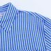 Women's Vintage-Inspired Linen-Blend Striped Shirt Relaxed Fit Long Sleeve Top Blue Stripe Xs - L_ecoleips.com