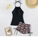 Women’S Tankini Swimsuit Set – High-Waisted Bikini Bottoms & Halter Neck Top – Floral Print – S-Xxl – Modest Swimwear For Beach & Pool_ecoleips.com